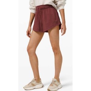 Lululemon Inner Glow Short 3" Modal Heathered Savannah